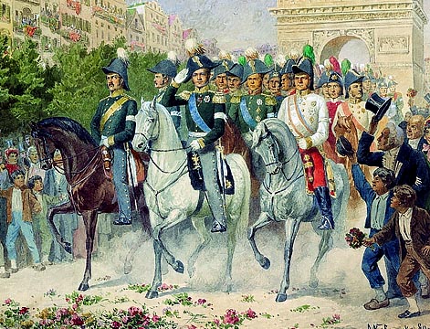 Вступление русских и союзных войск в Париж
