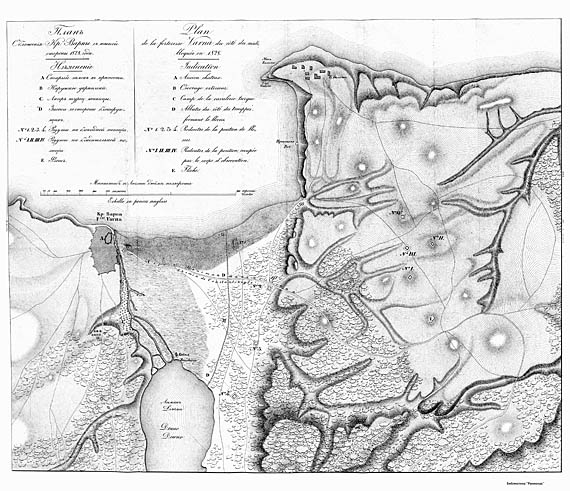 План обложения крепости Варна с южной стороны в 1828 году