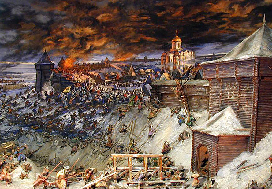 Героическая оборона Старой Рязани от монголо-татарских войск в 1237 г. (диорама)