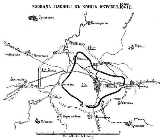 Блокада Плевны в конце октября 1877 года