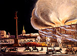 Пожар в Зимнем дворце в 1837 году.