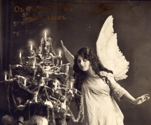 Фрагмент рождественской открытки