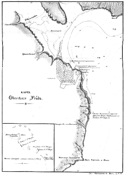 Карта Одесского рейда