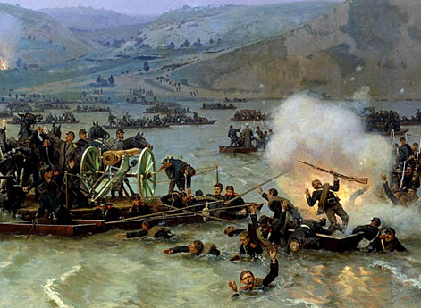 Переправа русской армии через Дунай у Зимницы 15 июня 1877 года
