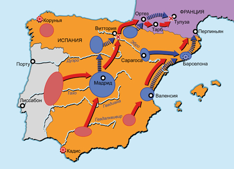 Война на Пиренейском п-ове 1807-1814 гг. Кампания в Испании в 1813-1814 гг.