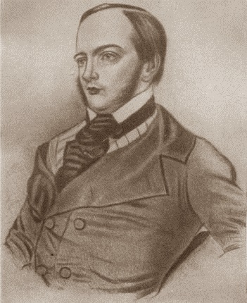А. И. Герцен. Литография с портрета К. Горбунова. 1845.