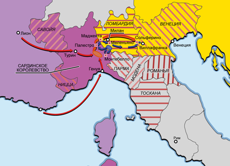 Австро-итало-французская война 1859 г. (Вторая итальянская война за независимость)