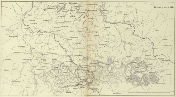 Карта к кампании 1813 года