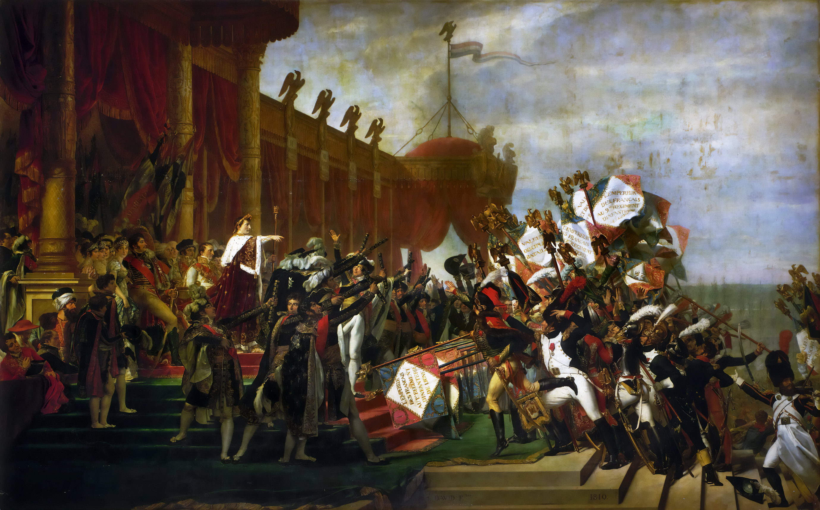 Армия приносит присягу Императору после раздачи орлов, 5 декабря 1804 г.