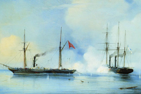Бой пароходофрегата «Владимир» с турецко-египетским военным пароходом «Перваз-Бахри»