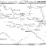 Карта действий от Березины к Вильне.