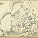 Карта Финляндии, к описанию Финляндской войны 1808 и 1809 годов