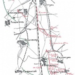 Расположение частей 17 армейского корпуса к 3 часам дня на 22 февраля 1905 года