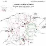 Атака Сандэпу 14 пехотной дивизией. Положение сторон после полудня 13 января. Согласно сведениям из Японского источника