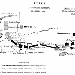 Схема расположения японцев 22 февраля 1905 года