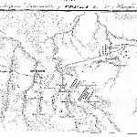 Карта действий у Красного 4-го Ноября 1812 года.