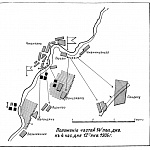 Положение частей 14-й пехотной дивизии к 4 часам дня 12 января 1905 года