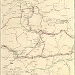 Карта для объяснения движений войск обеих сторон к реке Березине.