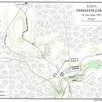План сражения при деревне Лесной 28 сентября 1708 года