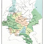 Районы расположения армий и отдельных корпусов в 1836 году