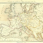 Политическое разделение Европы в начале 1799 года.