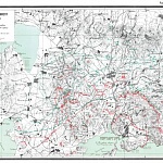 Положение линии обороны Восточного фронта крепости 6 декабря 1904 года