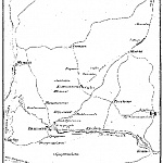 Карта действий в Курляндии в половине Декабря 1812 года.
