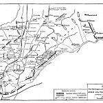 Схема расположения и отступления армий из-под Мукдена к Телину утром 25 февраля 1905 года