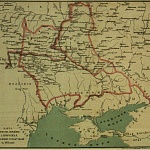 Карта Малороссии, Украины и Запорожья с соседними государствами в XVII веке.