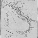 Карта Италии  для объяснения походов 2-ой Пунической войны