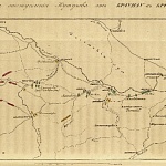 Карта отступления Кутузова от Браунау к Кремсу.