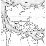 Полевые и временные укрепления. Изобр.1. Ретраншаменты на острове Хортицком, возведенные в кампанию 1737, 1738 и 1739 годов