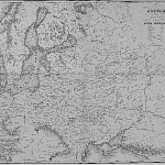 Карта России с 1700 до 1707. Походы Петра Великого.