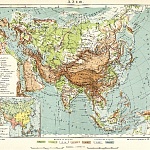 Карта Азии.