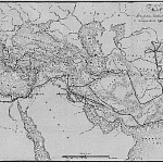 Карта Монархии Александра Великого с показанием путей действий его.