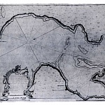Керченский пролив с крепостями Керчью, Еникале и Таманью. Рукописная карта 1778 года (Государственный Исторический музей)