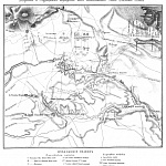 План сражения при деревне Баш-Кадык-Ляр 19 ноября 1854 года между войсками Действующего корпуса, под начальством Генерал-лейтенанта Князя Бебутова и Турецким корпусом под начальством Рейс Ахмет Паши